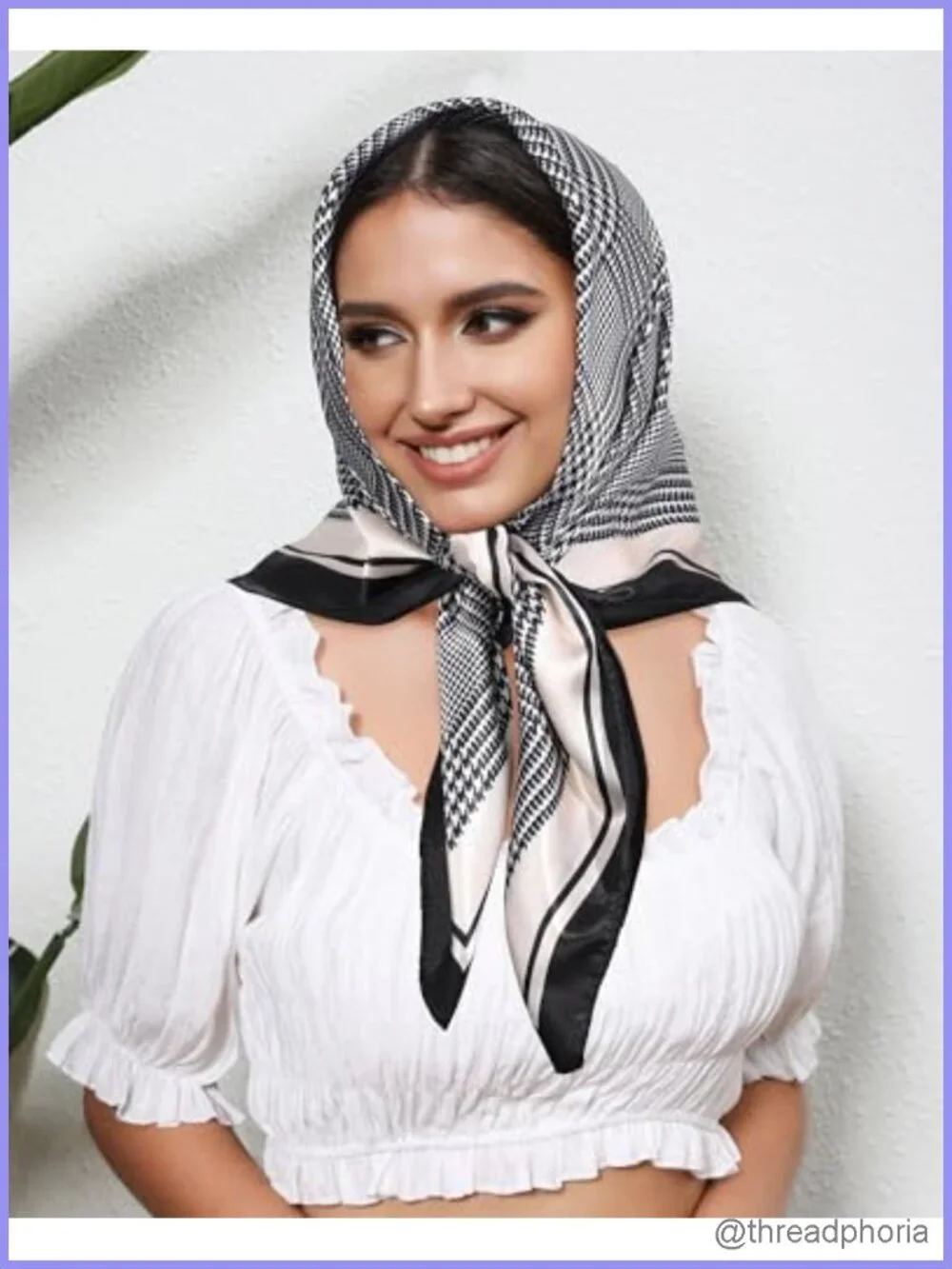 Satin Head Scarf for Women 35 Inch Silk Like Hair Bandana